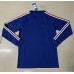 France 1984 EuroCup Home Blue Long Sleeve Soccer Jersey